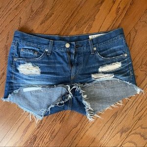 Rag and Bone distressed denim shorts size 27